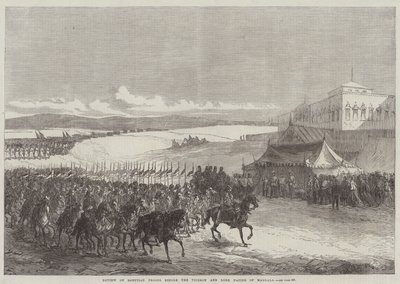 Rassegna delle truppe egiziane davanti al Viceré e Lord Napier di Magdala da Sir John Charles Robinson